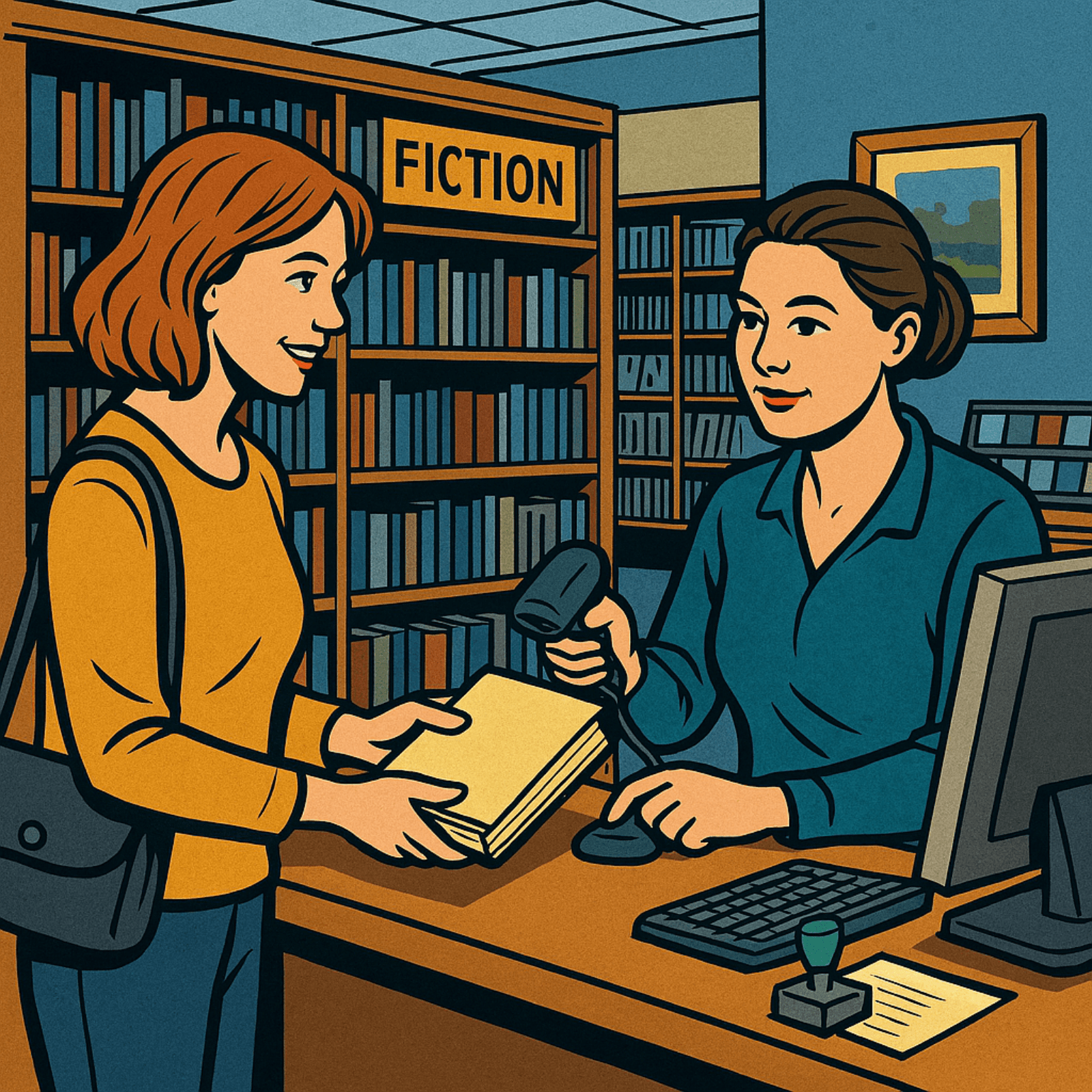 ESLPodcast 55 - A Trip to the Library — ESL Pod Official - Speak English Fluently by Listening (with Text) cover