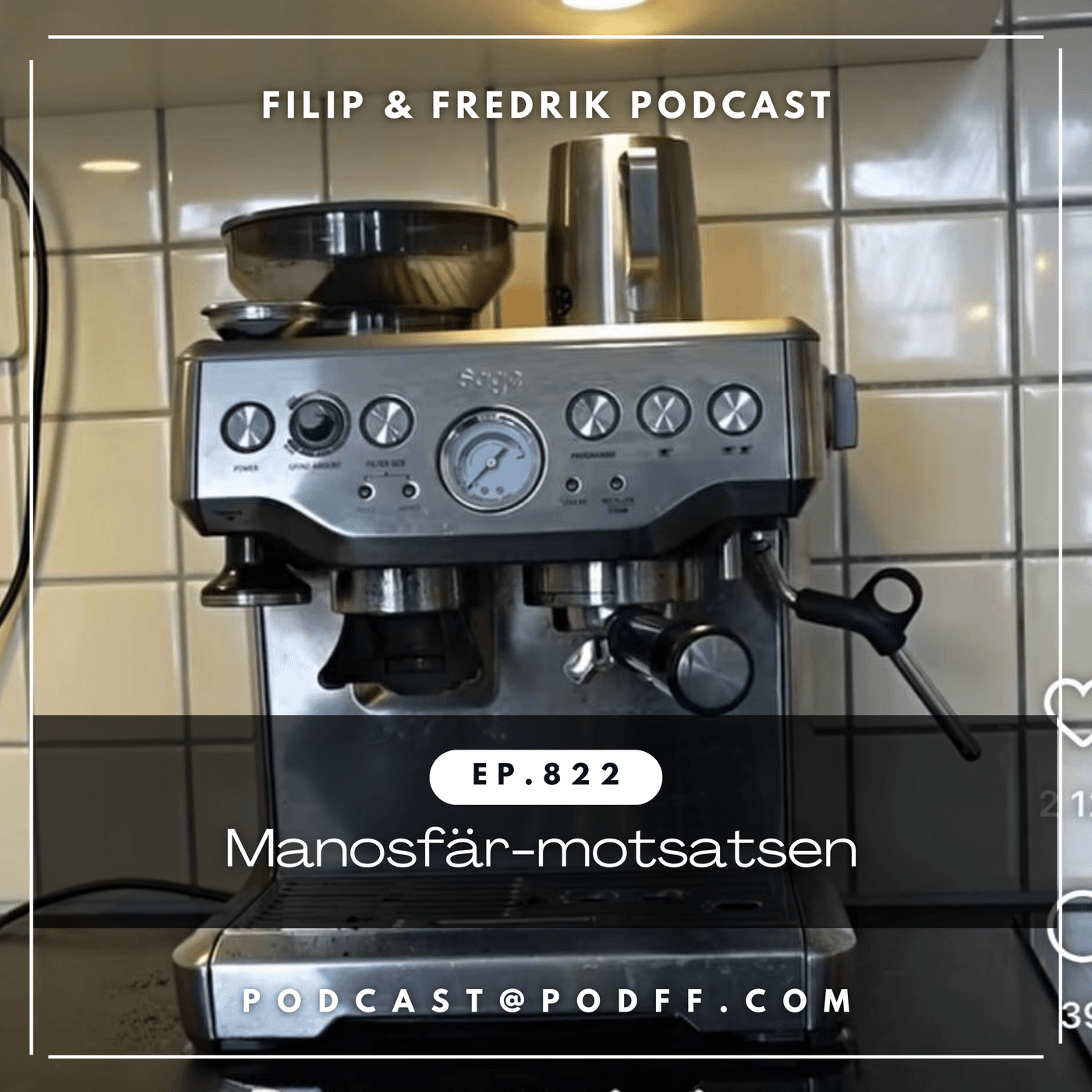 822. Manosfär-motsatsen - Filip & Fredrik podcast cover