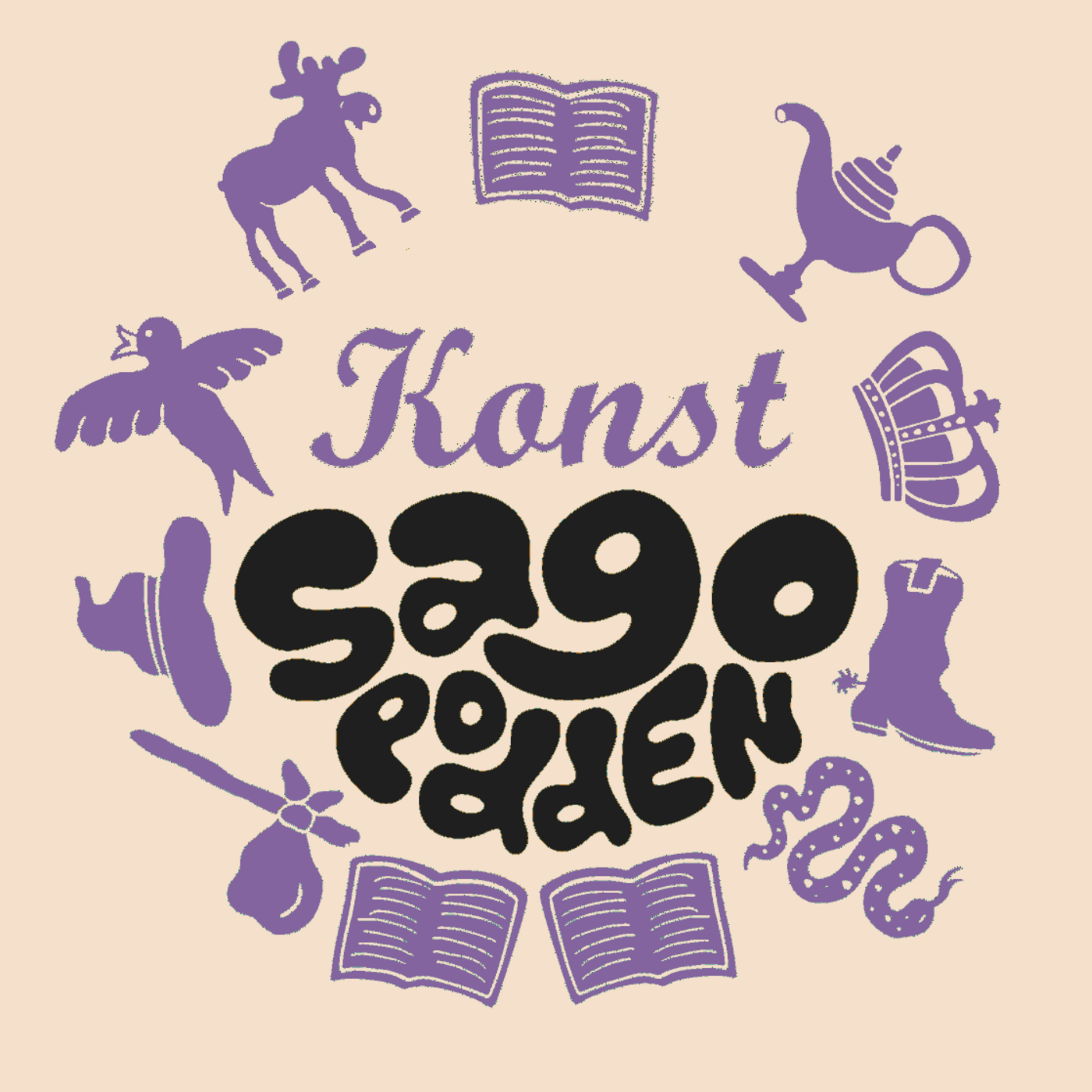 avsnitt 129 - Konstsagopodden XI - Folksagopodden cover