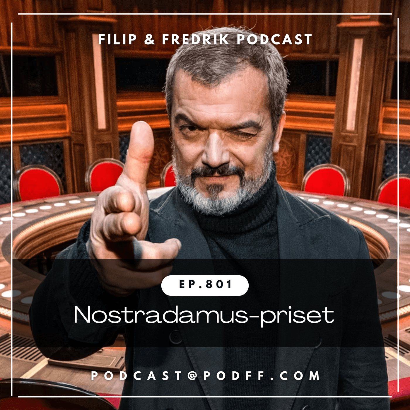 801. Nostradamus-priset - Filip & Fredrik podcast cover