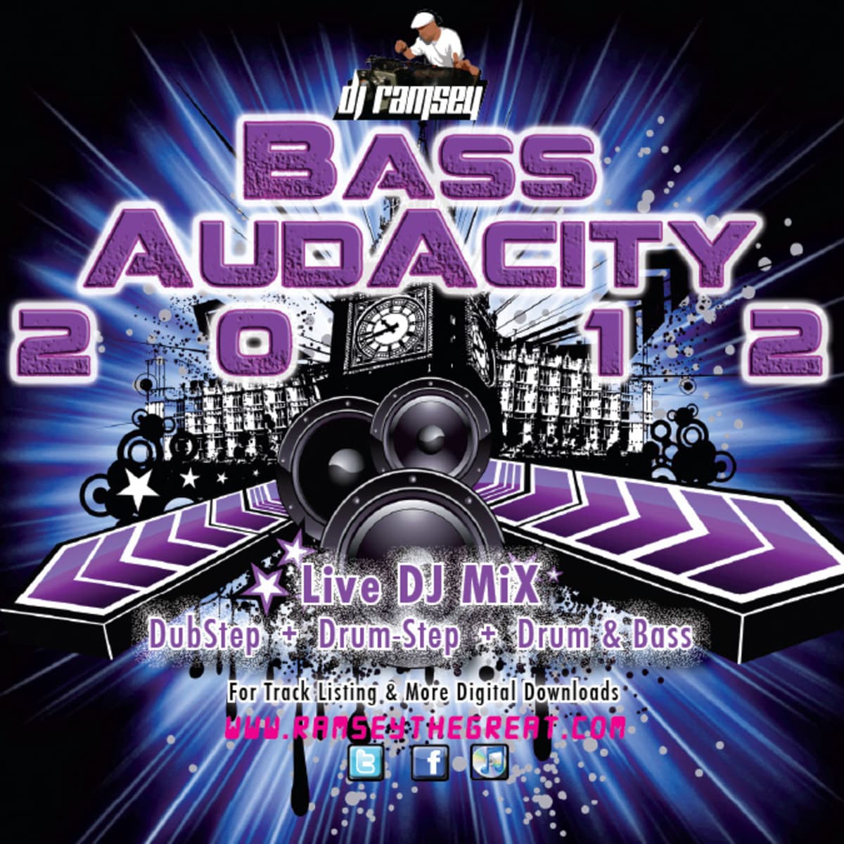 Episode 3 DJ RAMSEY Bass Audacity 2012 - Dubstep, DrumStep, Drum & Bass - DJ RAMSEY PODCAST cover