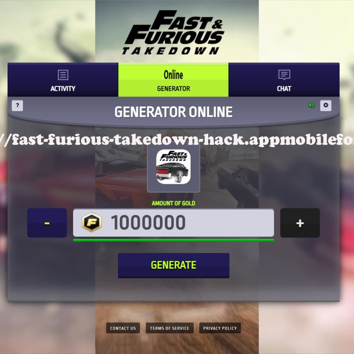 Fast & Furious Takedown Hack Money and Gold - fast-furious-takedown-hack cover