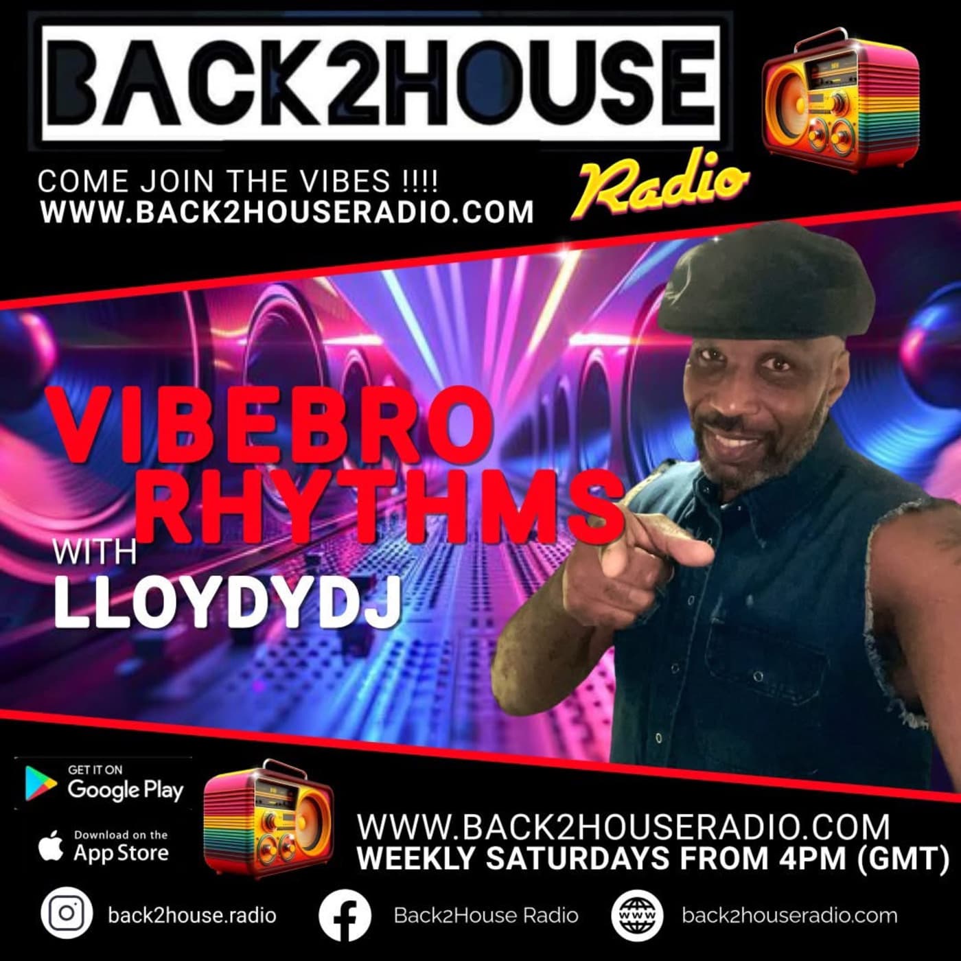 Episode 60: VibeBro Rhythms with LloydyDJ : 21-03-26 - BACK2HOUSE RADIO cover
