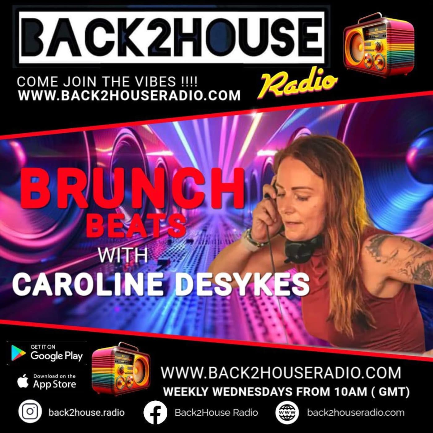 Episode 352: Brunch Beats ~ Caroline Desykes ~ Ep 21 ~ 29.04.26 - BACK2HOUSE RADIO cover