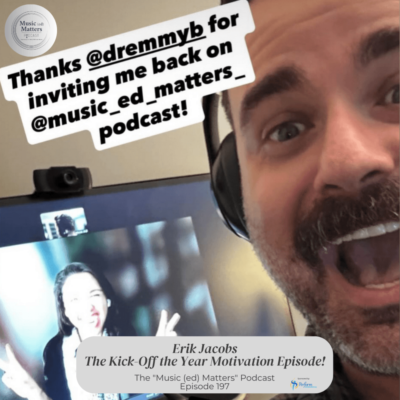 Episode 197: Episode 197 - The New Year Motivational One....with Erik Jacobs! - Music (ed) Matters cover
