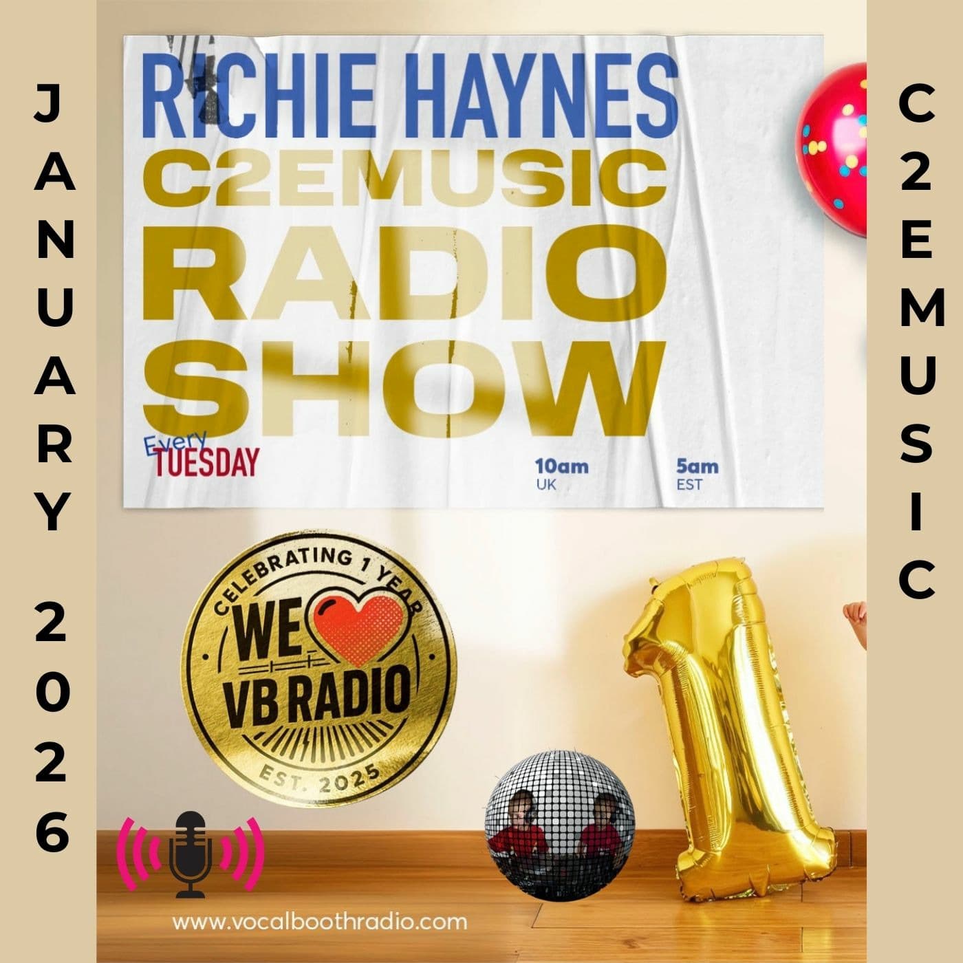 Episode 310: c2eMusic Radio Show - January 2026 - c2eMusic Soulful Deep House cover