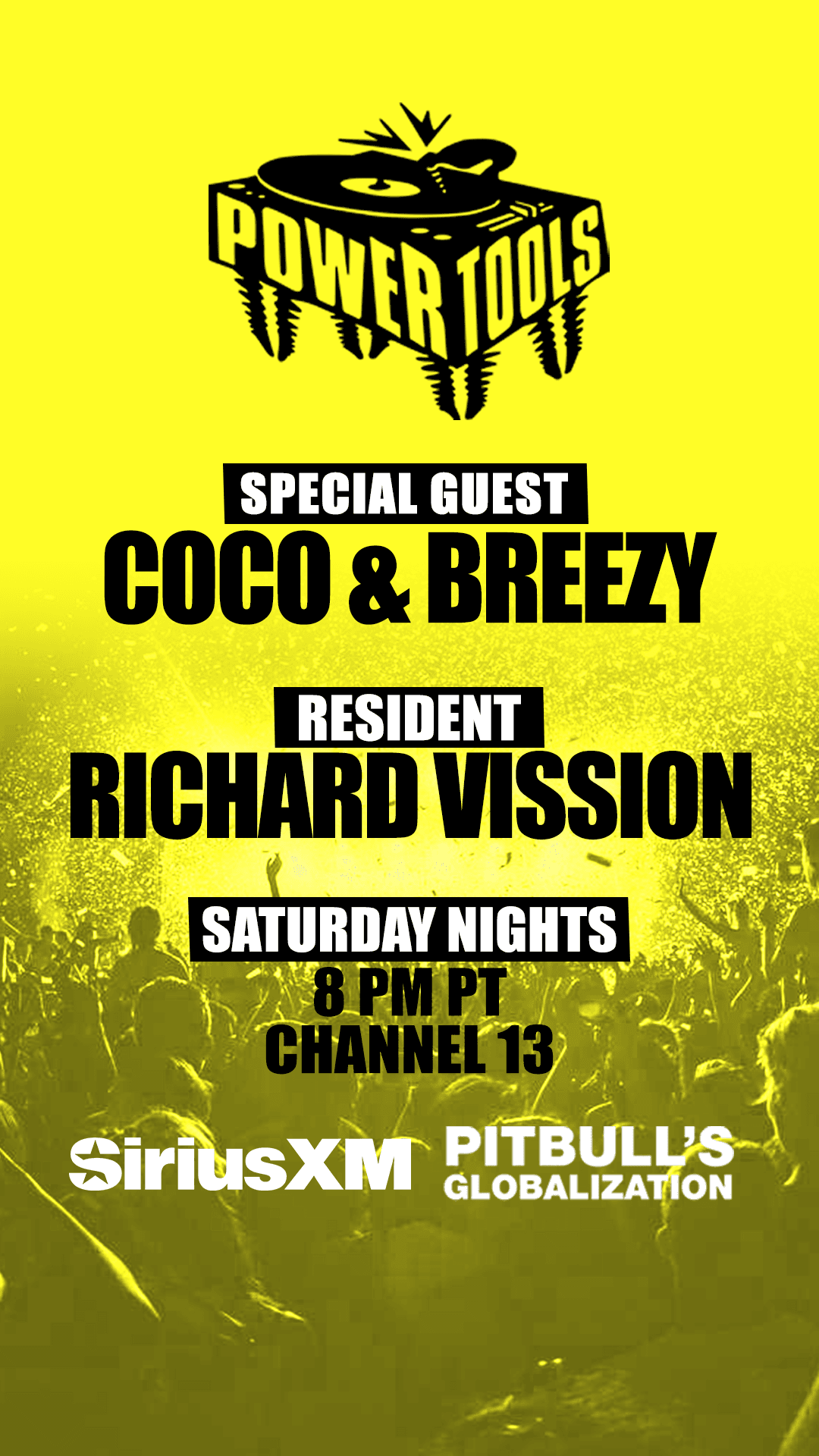 Episode 208: Powertools ft: Coco & Breezy and Richard Vission - Powertools Mixshow cover