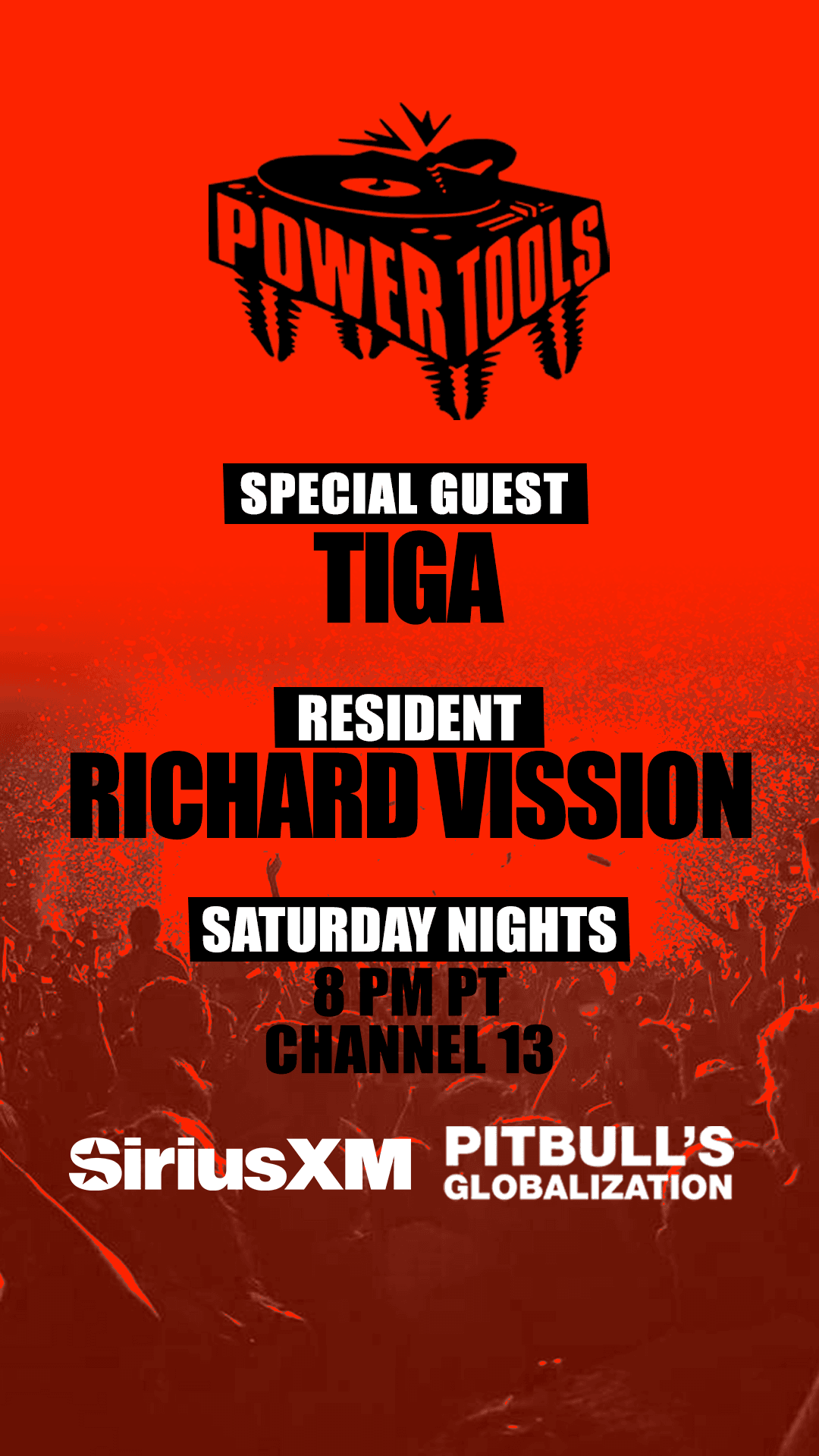 Episode 211: Powertools ft: Tiga and Richard Vission - Powertools Mixshow cover