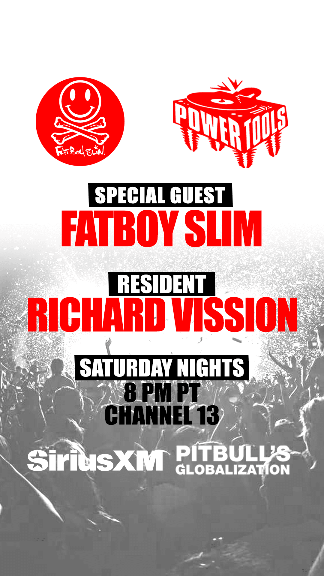 Episode 213: Powertools ft: Fatboy Slim and Richard Vission - Powertools Mixshow cover