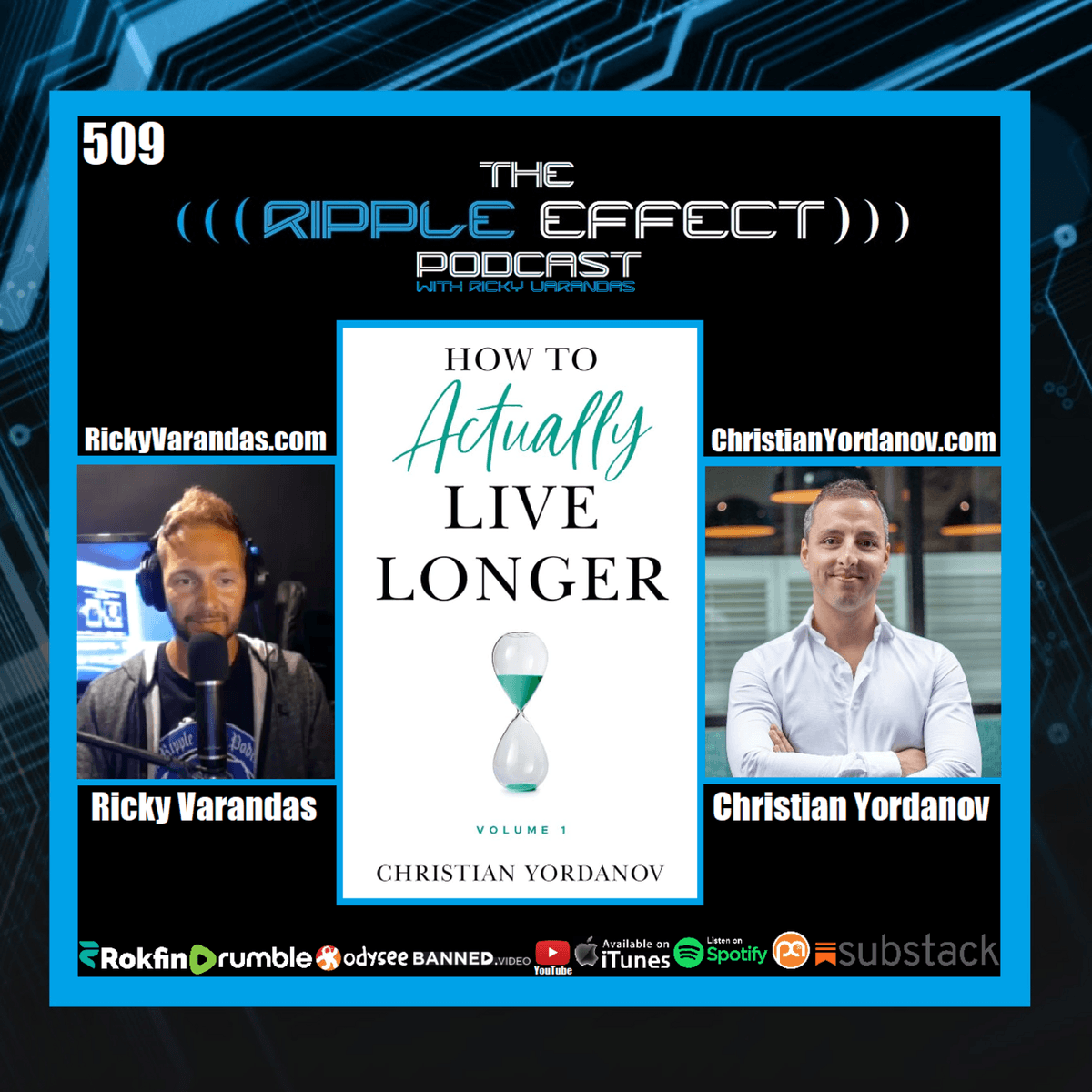 Episode 509: The Ripple Effect Podcast (Christian Yordanov | How to Actually Live Longer) - The Ripple Effect Podcast cover