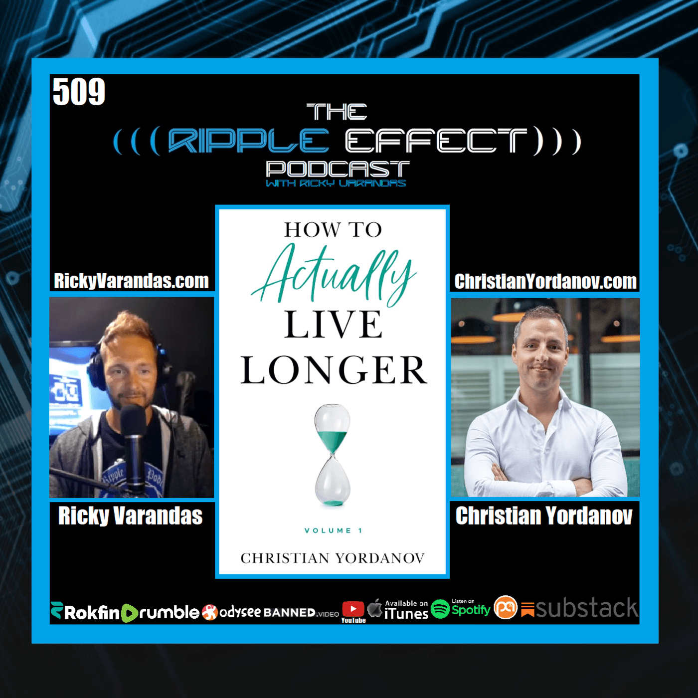 Episode 509: The Ripple Effect Podcast (Christian Yordanov | How to Actually Live Longer) — The Ripple Effect Podcast cover