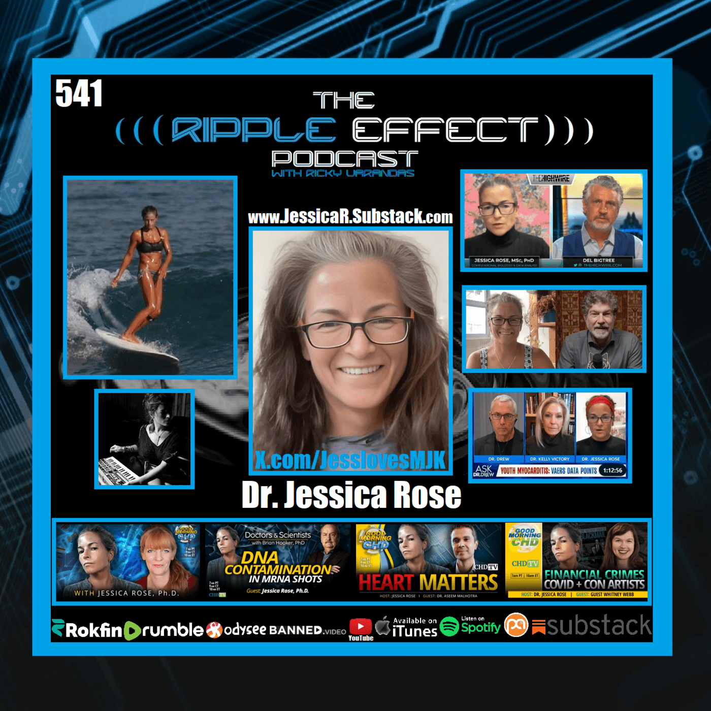Episode 541: The Ripple Effect Podcast (Dr. Jessica Rose | History's Mysteries & Future Fears) — The Ripple Effect Podcast cover