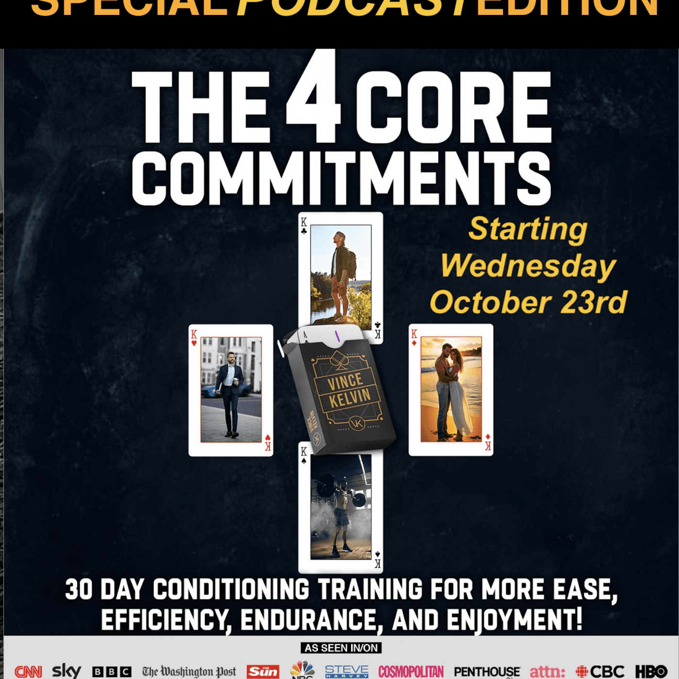 Episode 341: INTRO TO THE 4 CORE COMMITMENTS - Vince Kelvin's Podcast cover
