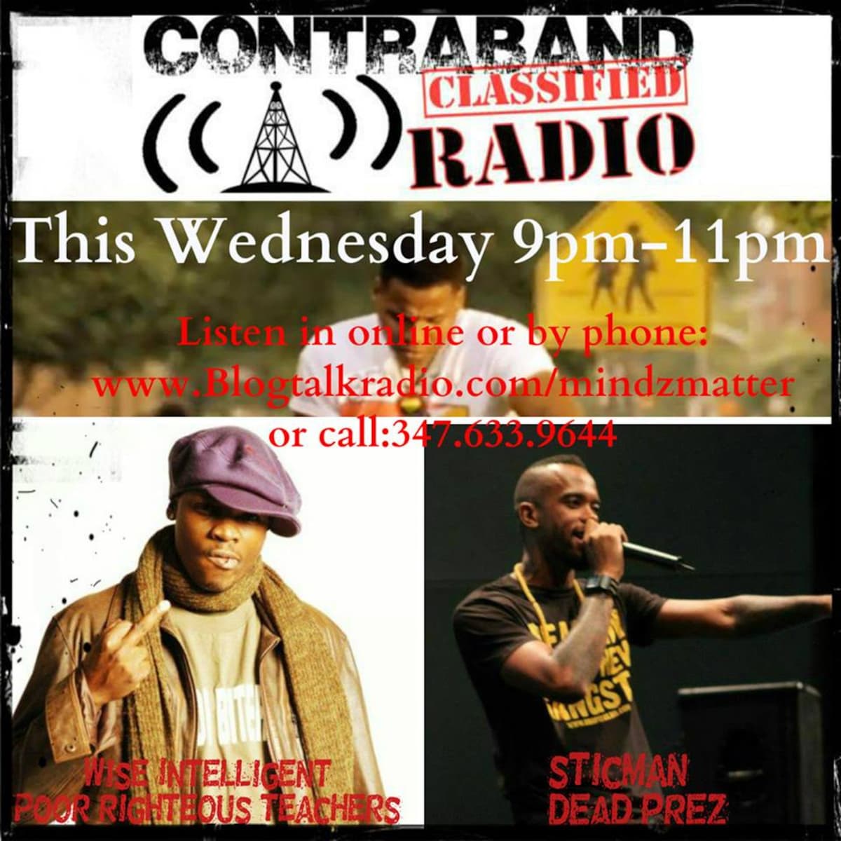 "Creative Resistance" featuring Wise Intelligent and Sticman - CONTRABAND CLASSIFIED cover