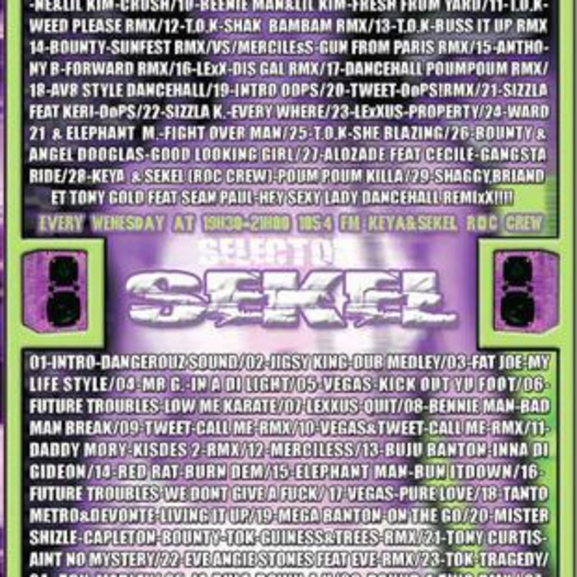 face A-MIXTAPE 2002_R.O.C.DANGEROUS SOUND VOL 2 - SEKEL cover