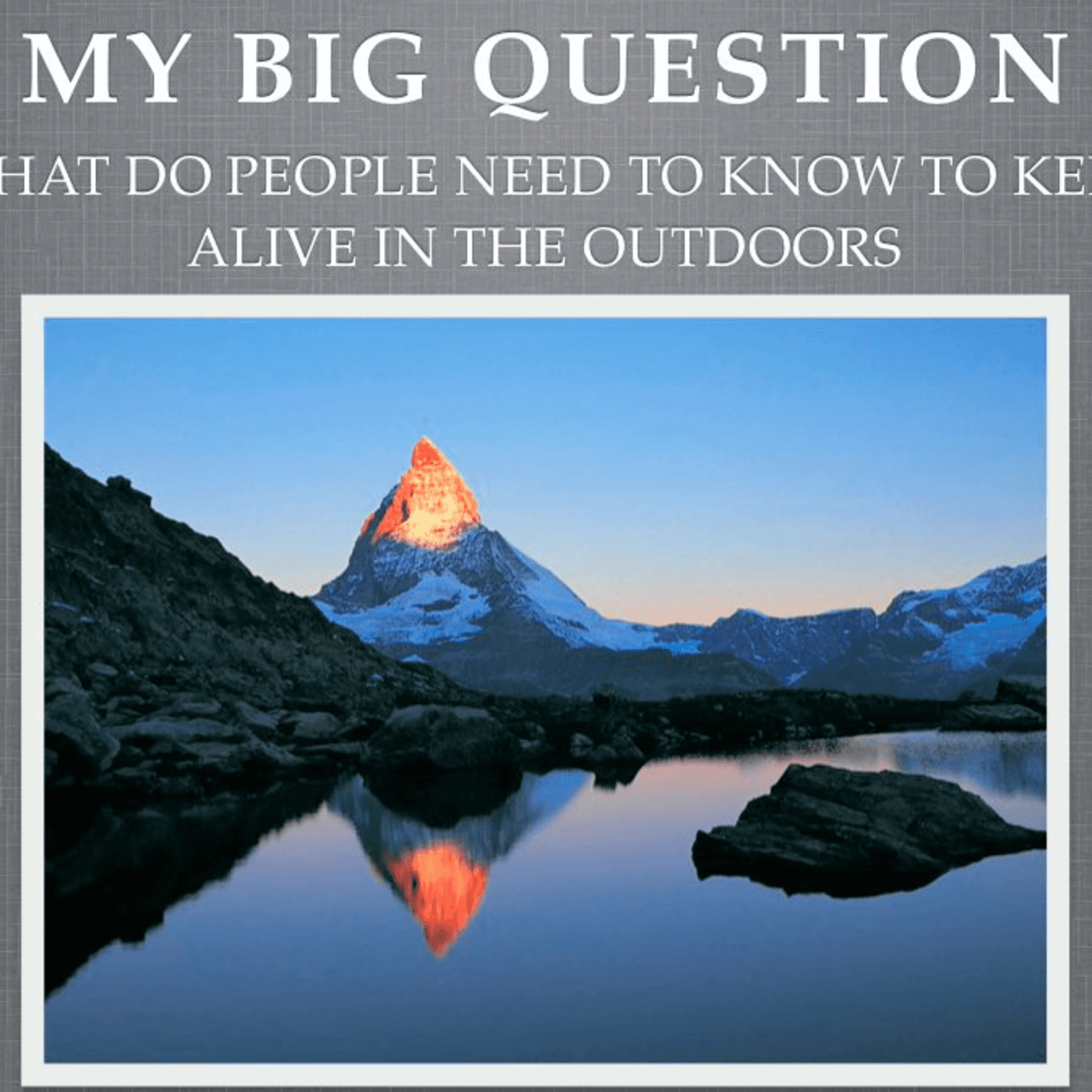 Safety in the Outdoors - Springston School cover