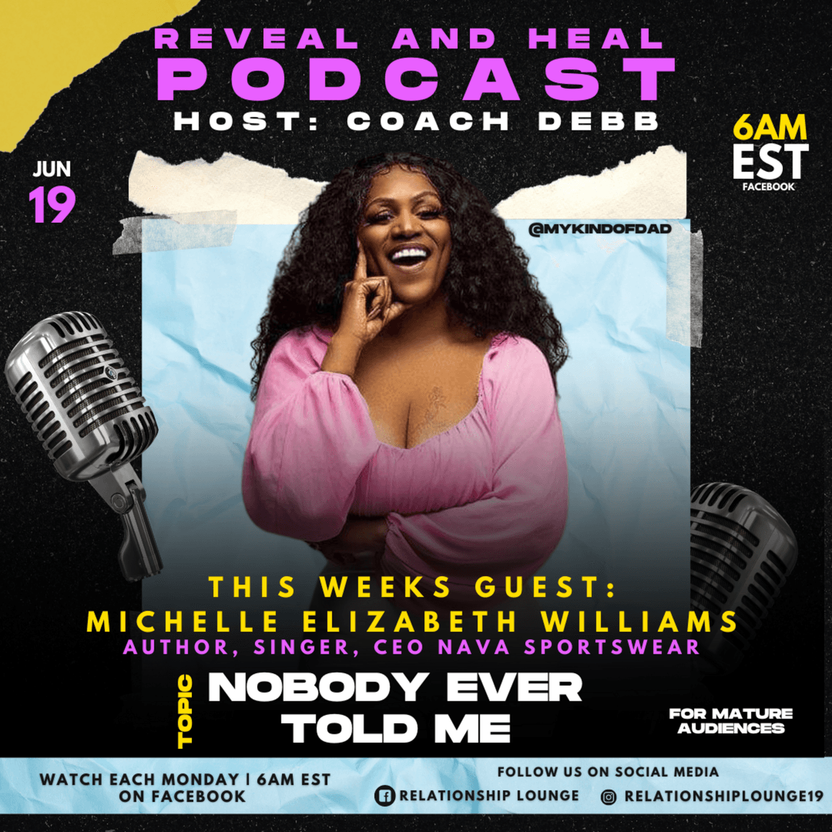 Episode 5: Reveal and Heal: Michelle E Williams, Nobody Ever Told Me - Relationship Lounge cover