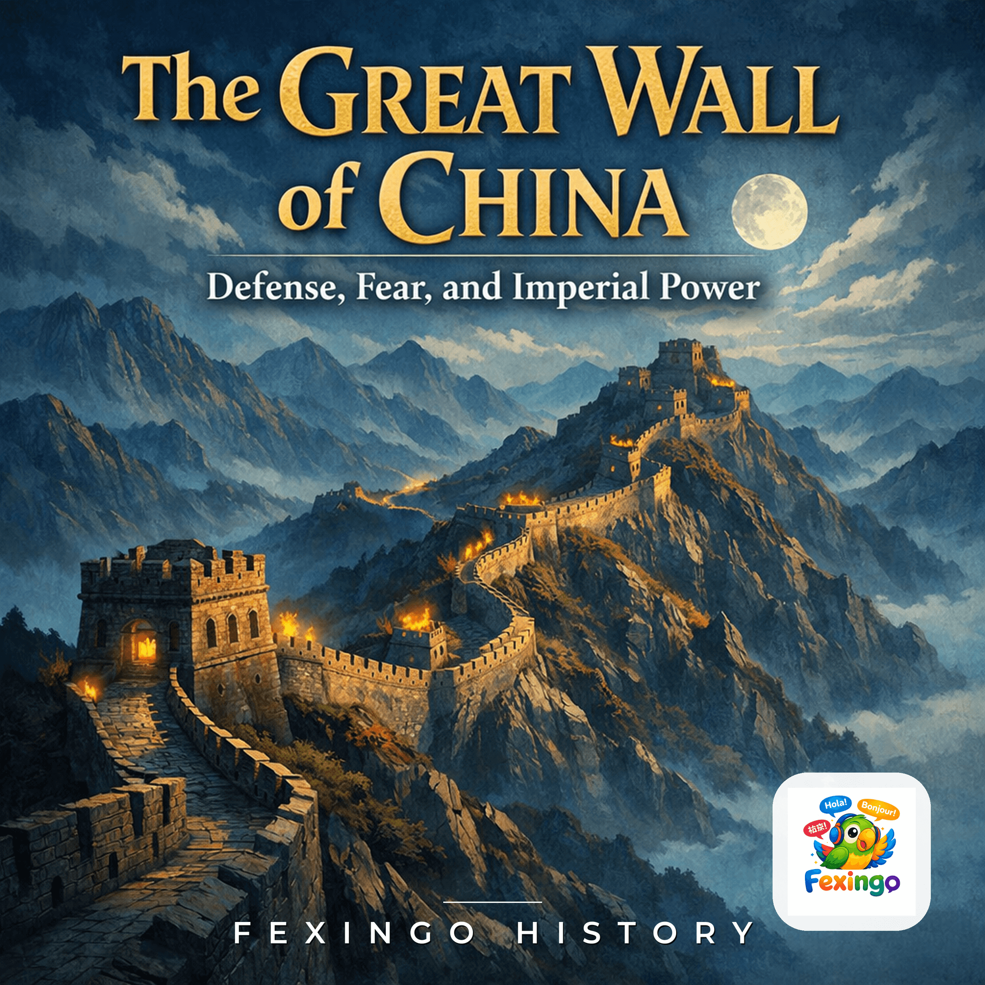 The Great Wall of China: Defense, Fear, and Imperial Power — Fexingo History cover