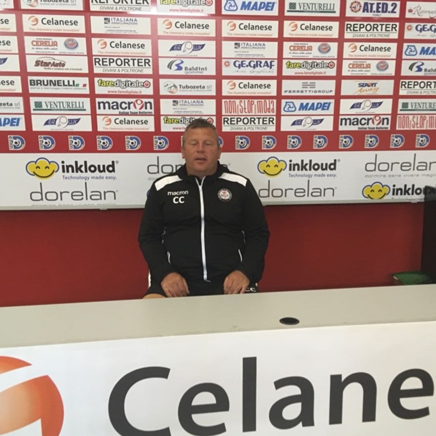 Colin Caton post training interview in preparation for Europa League - Aberystwyth Town FC cover