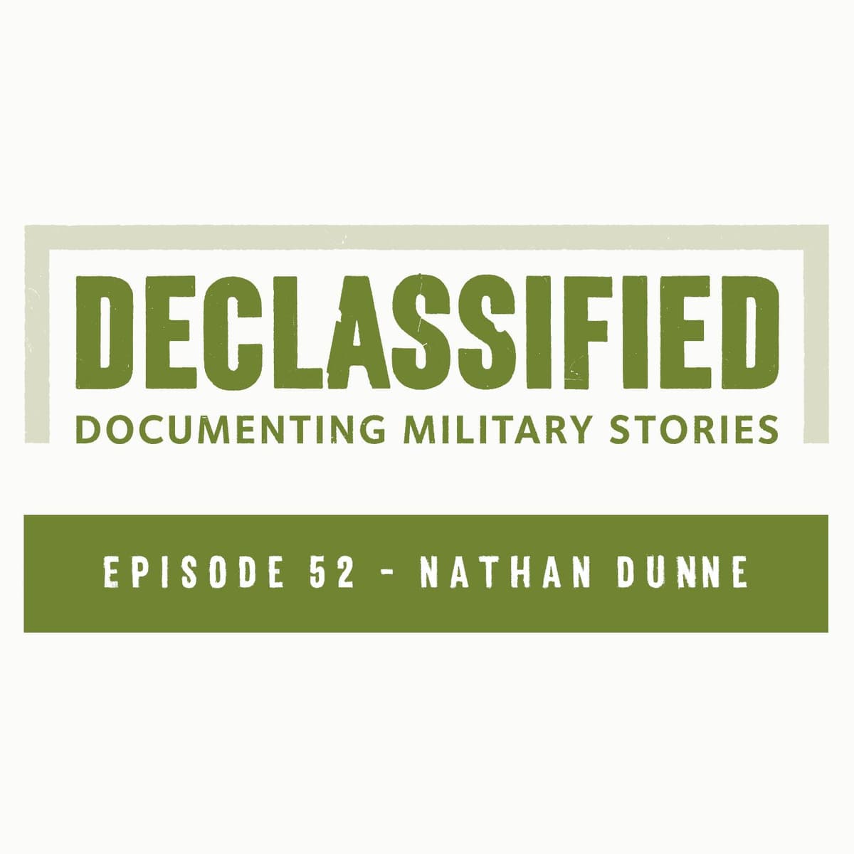 Episode 52 - Nathan Dunne - Declassified cover