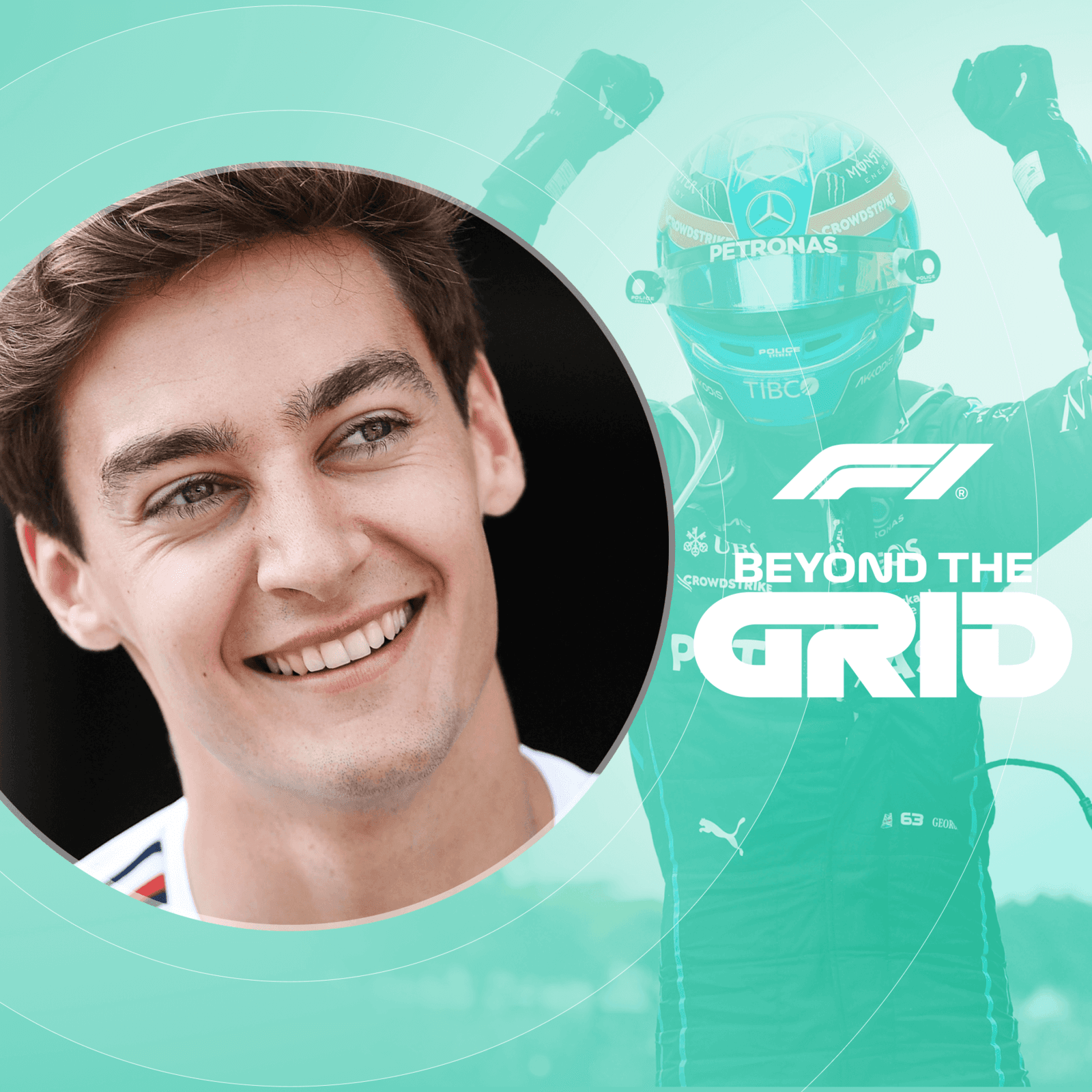 George Russell: happier, hungrier + ‘holding his own’ with Hamilton - F1 Beyond The Grid cover