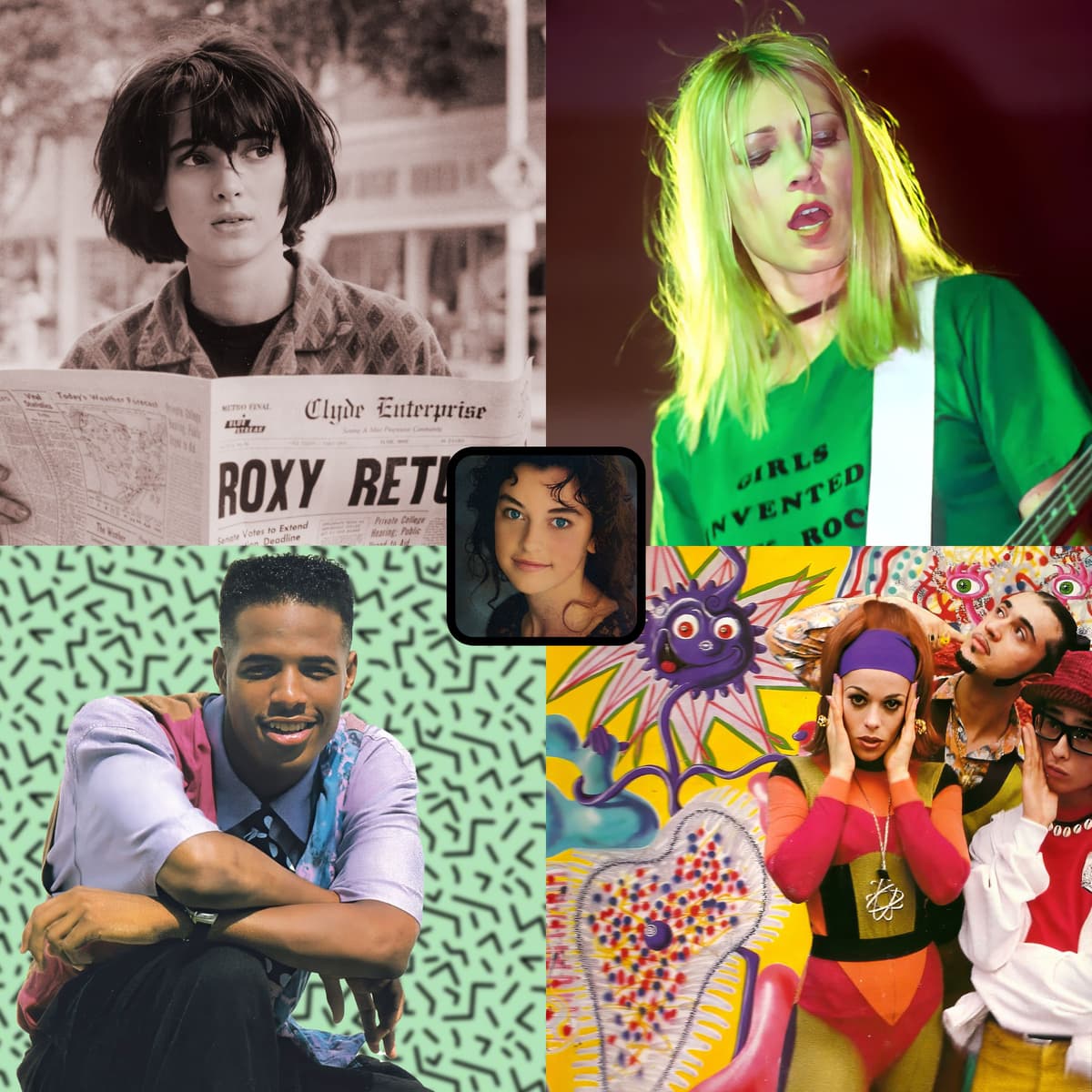 November 1990 Pop Culture: Deee-Lite, Kim Gordon & Dinky Bossetti - Listen To Sassy: Life In The 90s cover