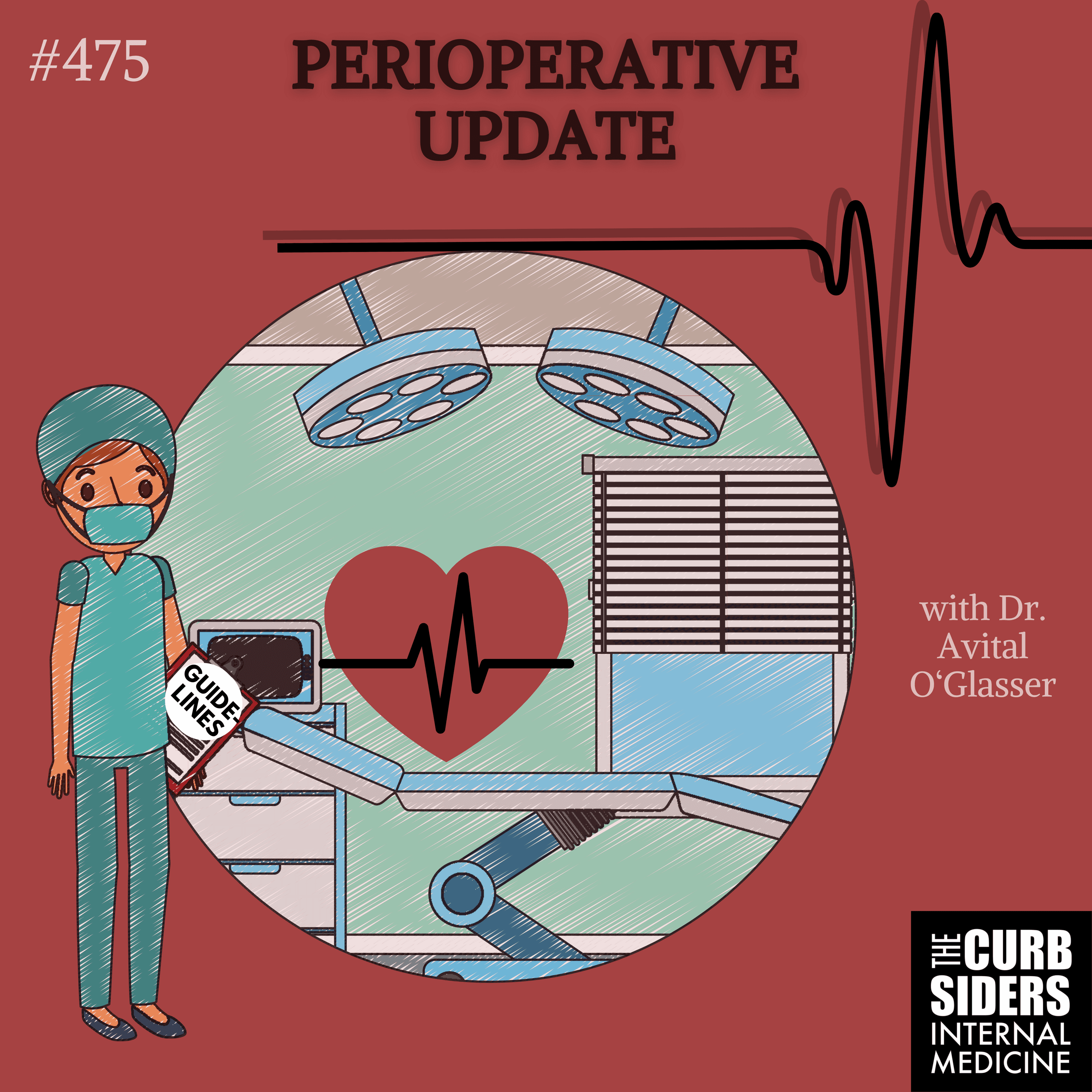 #475 Perioperative Update with Dr. Avital O’Glasser - The Curbsiders Internal Medicine Podcast cover