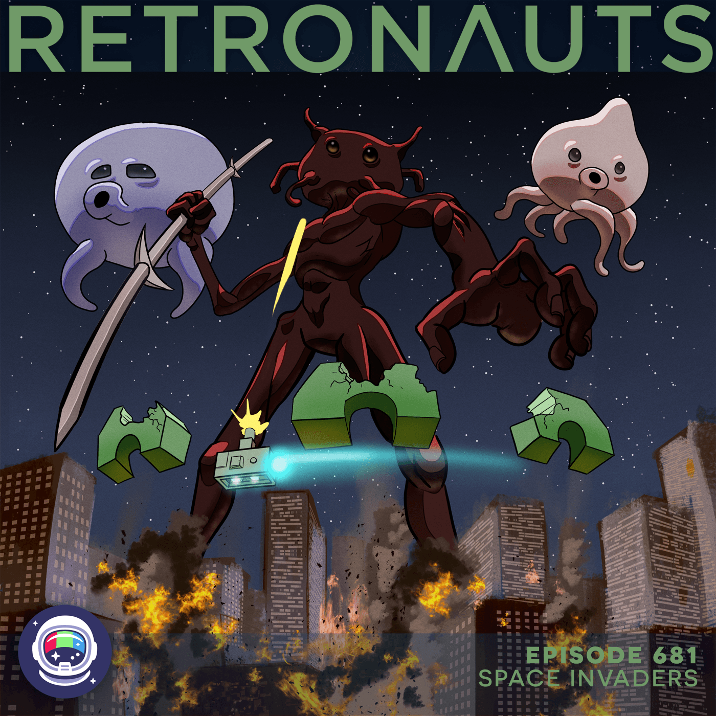 681: Space Invaders - Retronauts cover