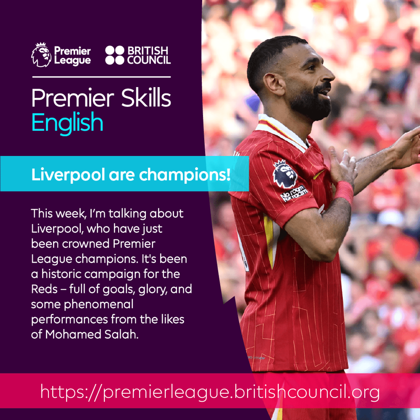 This Week: Liverpool are champions! - Learn English with the British Council and Premier League cover