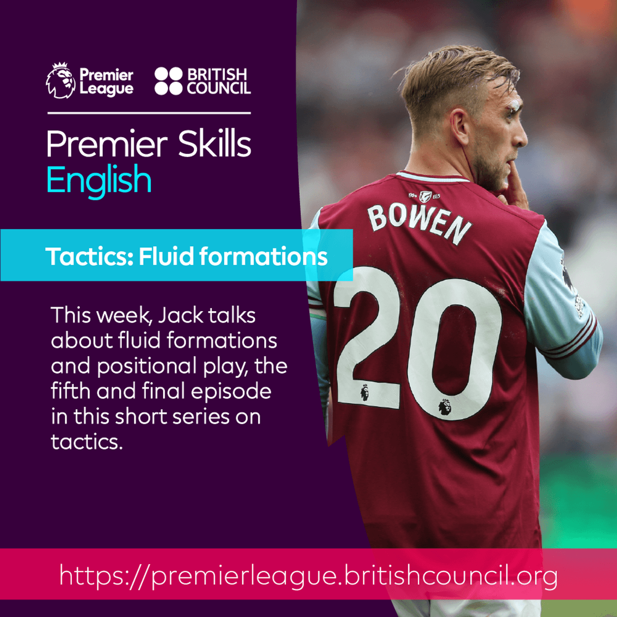 English for footballers: Tactics - Fluid formations - Learn English with the British Council and Premier League cover