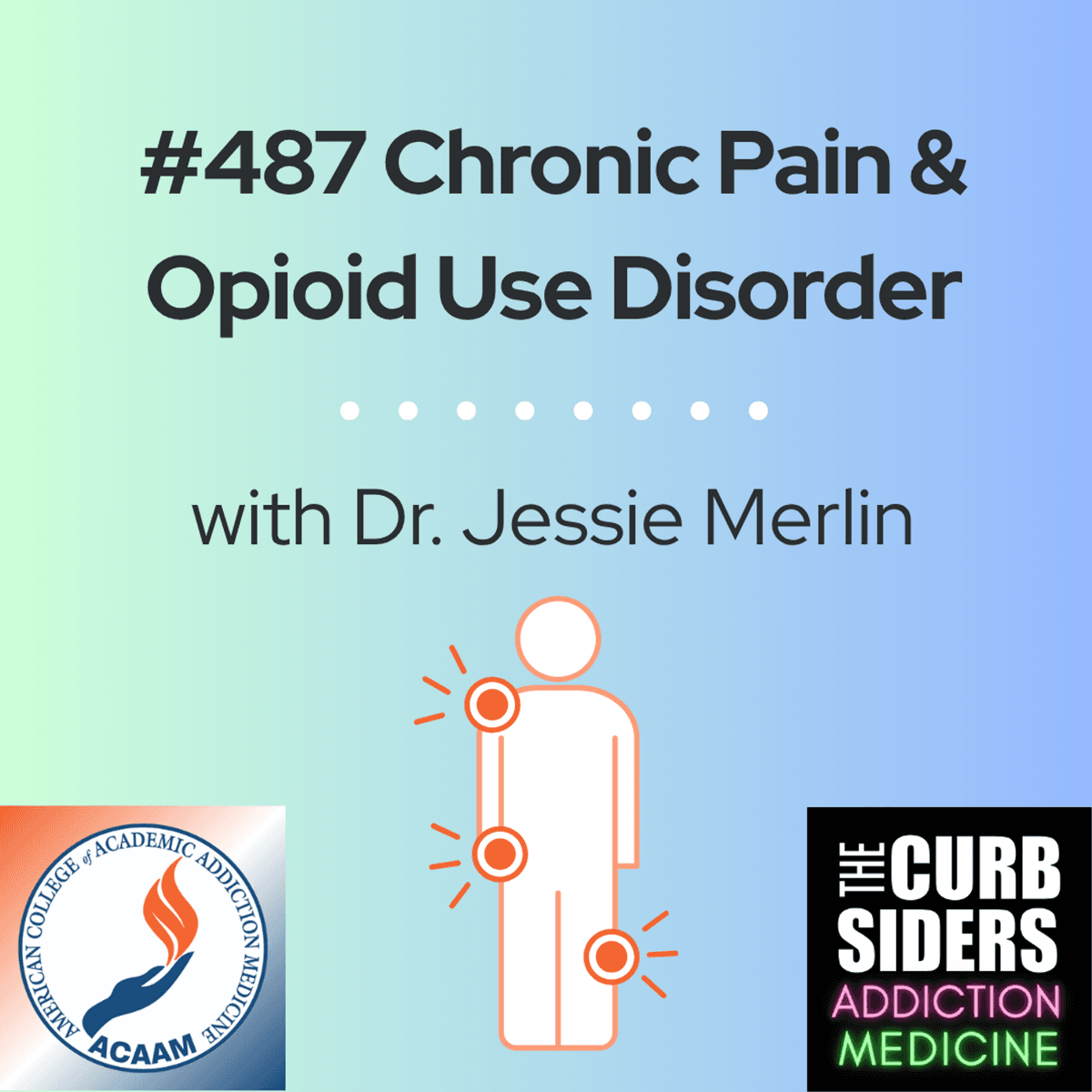 S2 Ep21: #487 Chronic Pain & Opioid Use Disorder with Dr. Jessie Merlin - The Curbsiders Addiction Medicine Podcast cover