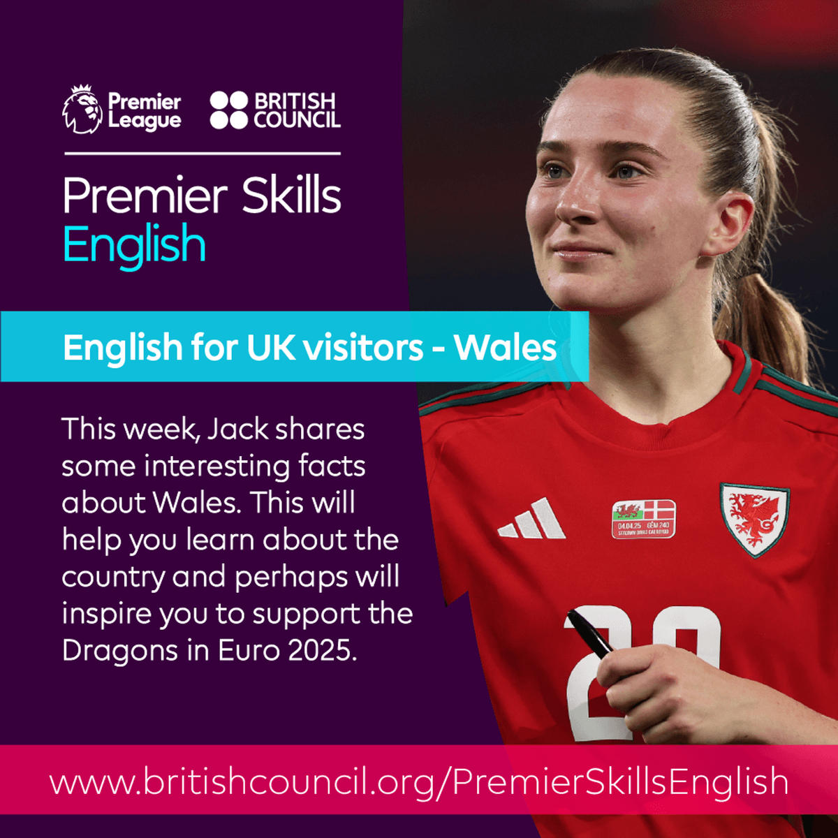 English for UK visitors - Wales - Learn English with the British Council and Premier League cover