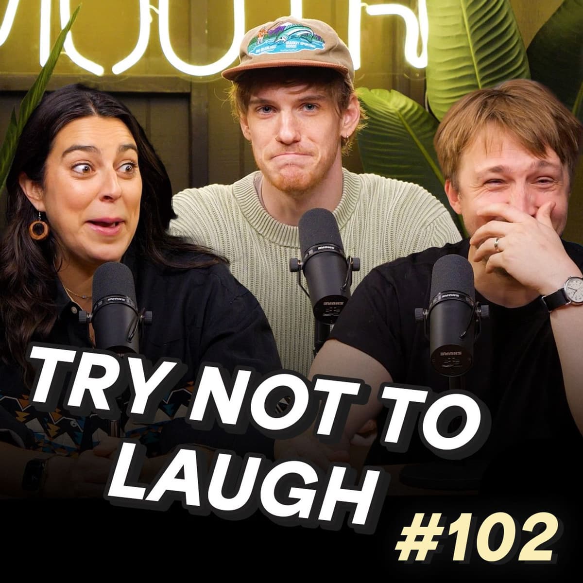 #102 - Try Not To Laugh: The Podcast w/ Trevor Evarts - Smosh Mouth cover