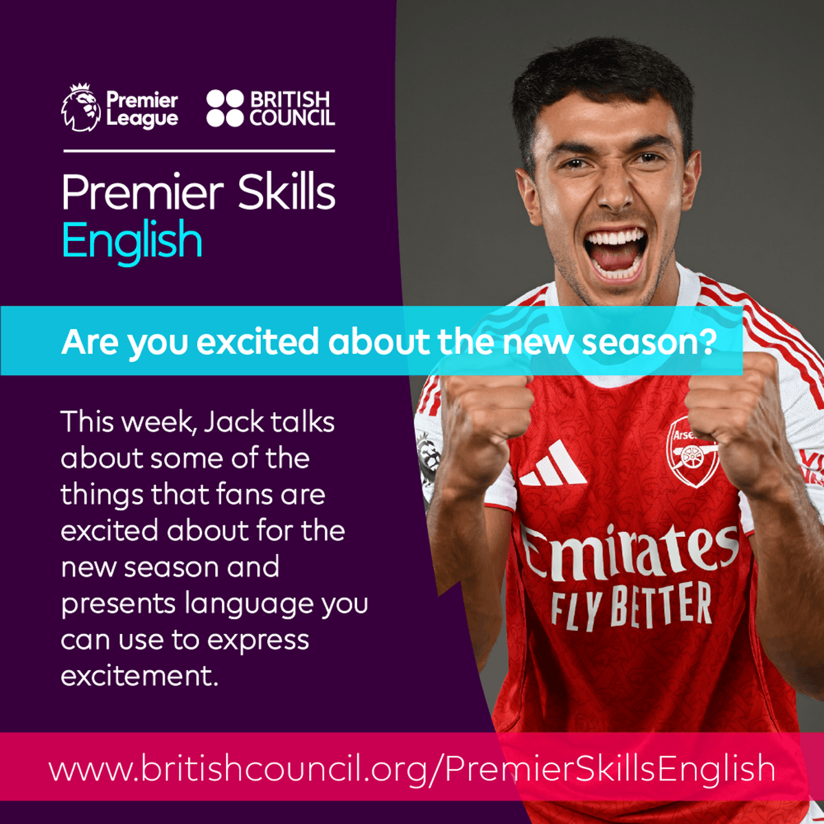 Are you excited about the new season? - Learn English with the British Council and Premier League cover