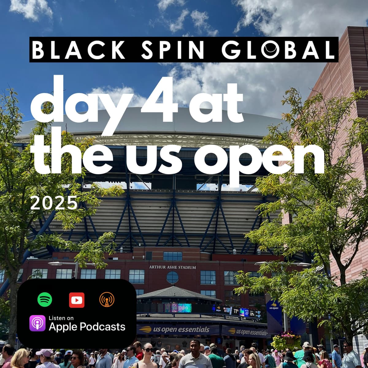 Day 4 at the US Open 2025: Townsend upsets Ostapenko with class and education - Black Spin Global: The Podcast cover