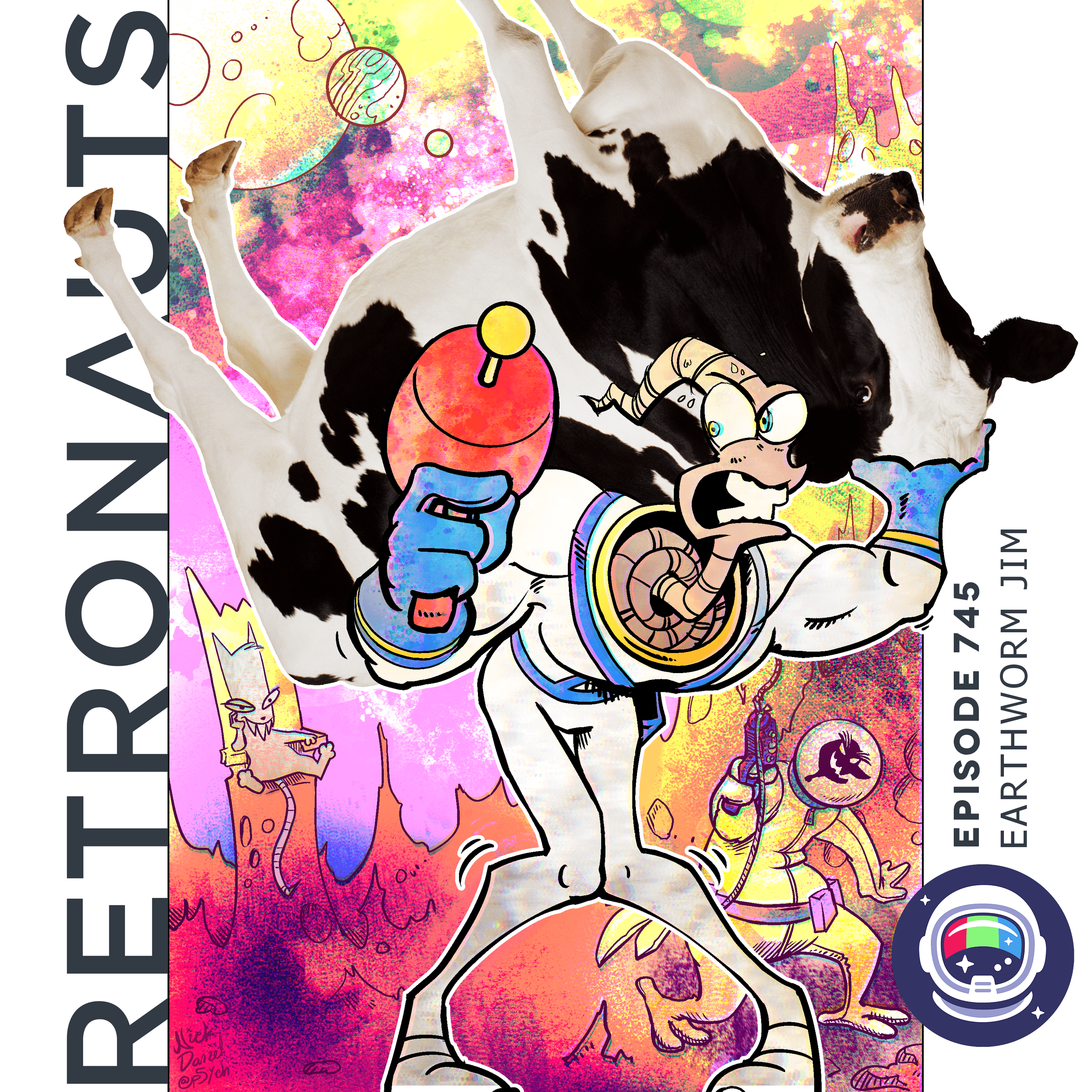 745: Episode 745 Preview: Earthworm Jim - Retronauts cover