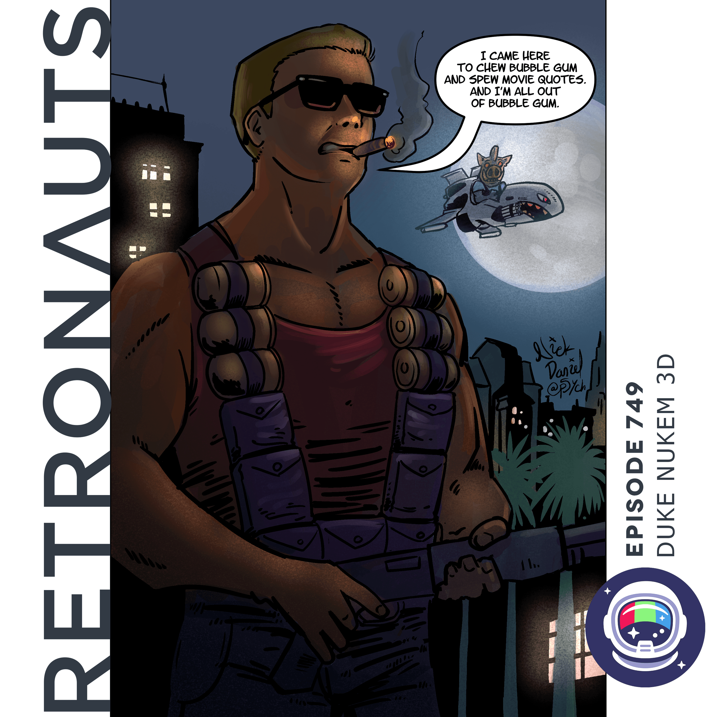749: Duke Nukem 3D - Retronauts cover