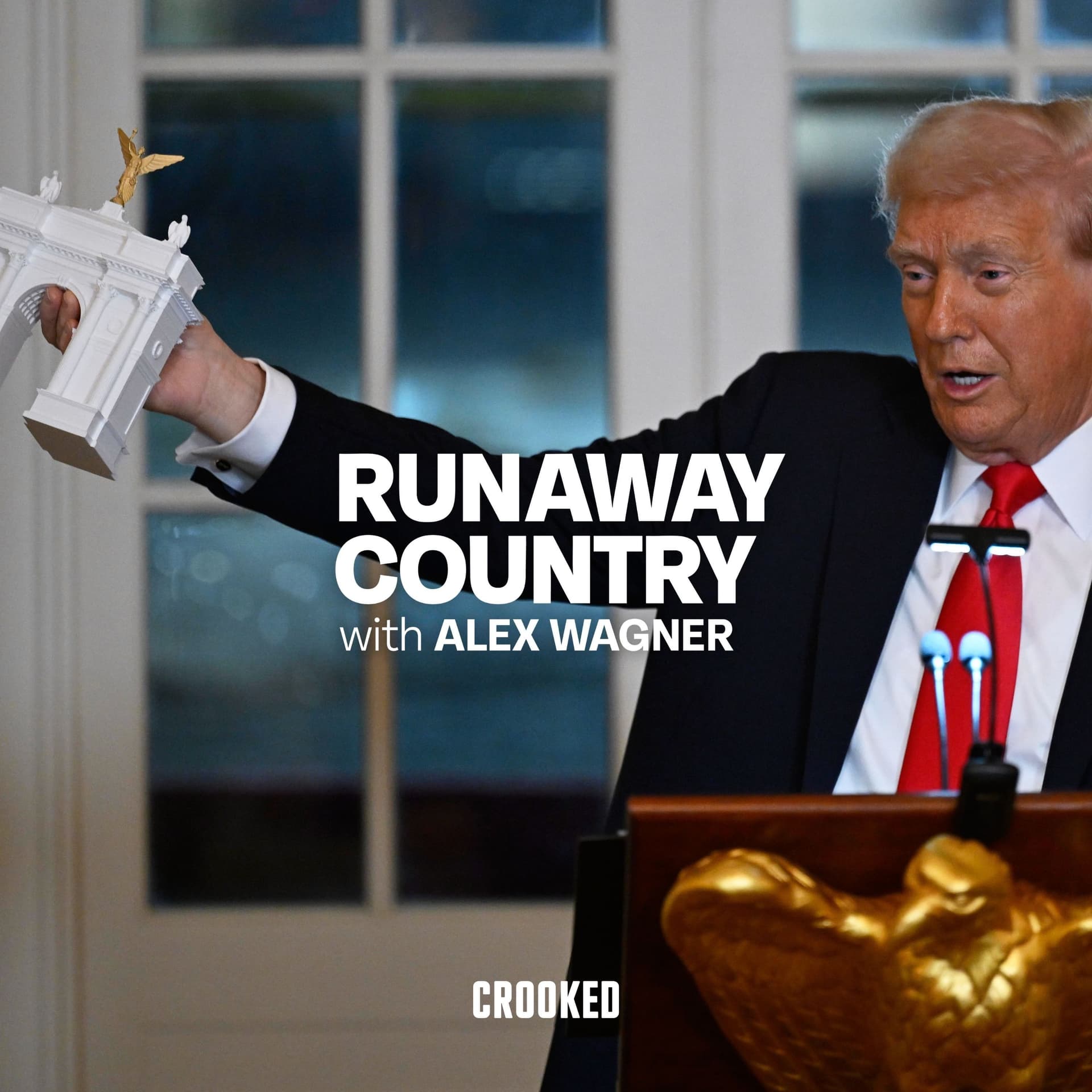 Trump Gives DC Architecture A MAGA Facelift (with Heather Cox Richardson) - Runaway Country with Alex Wagner cover