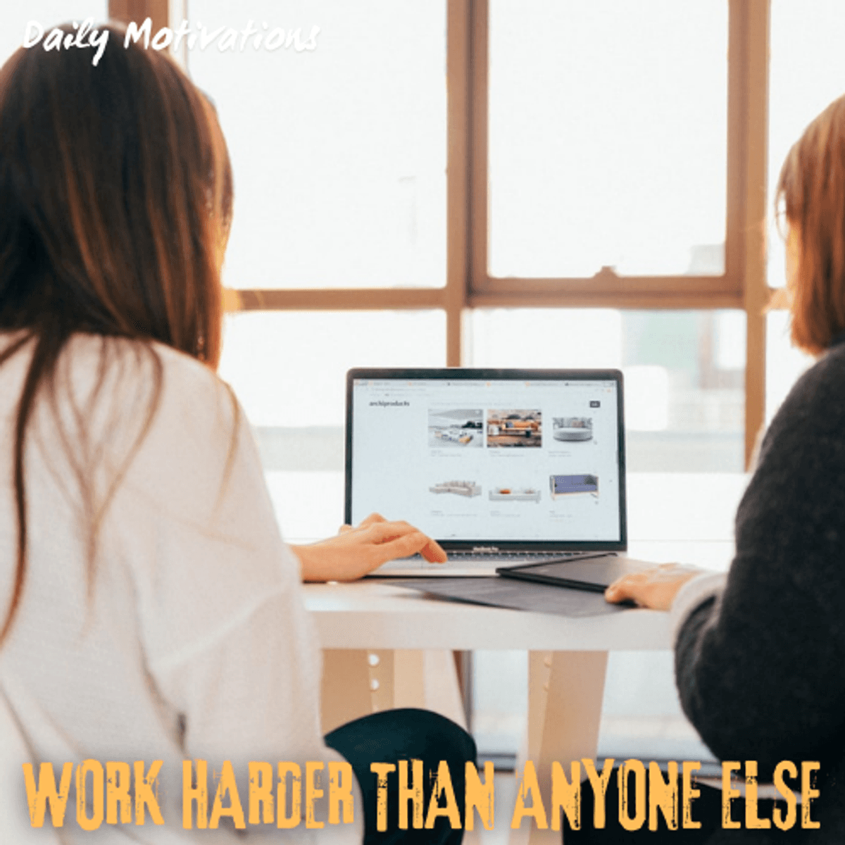WORK HARDER THAN ANYONE ELSE - Daily Motivations cover