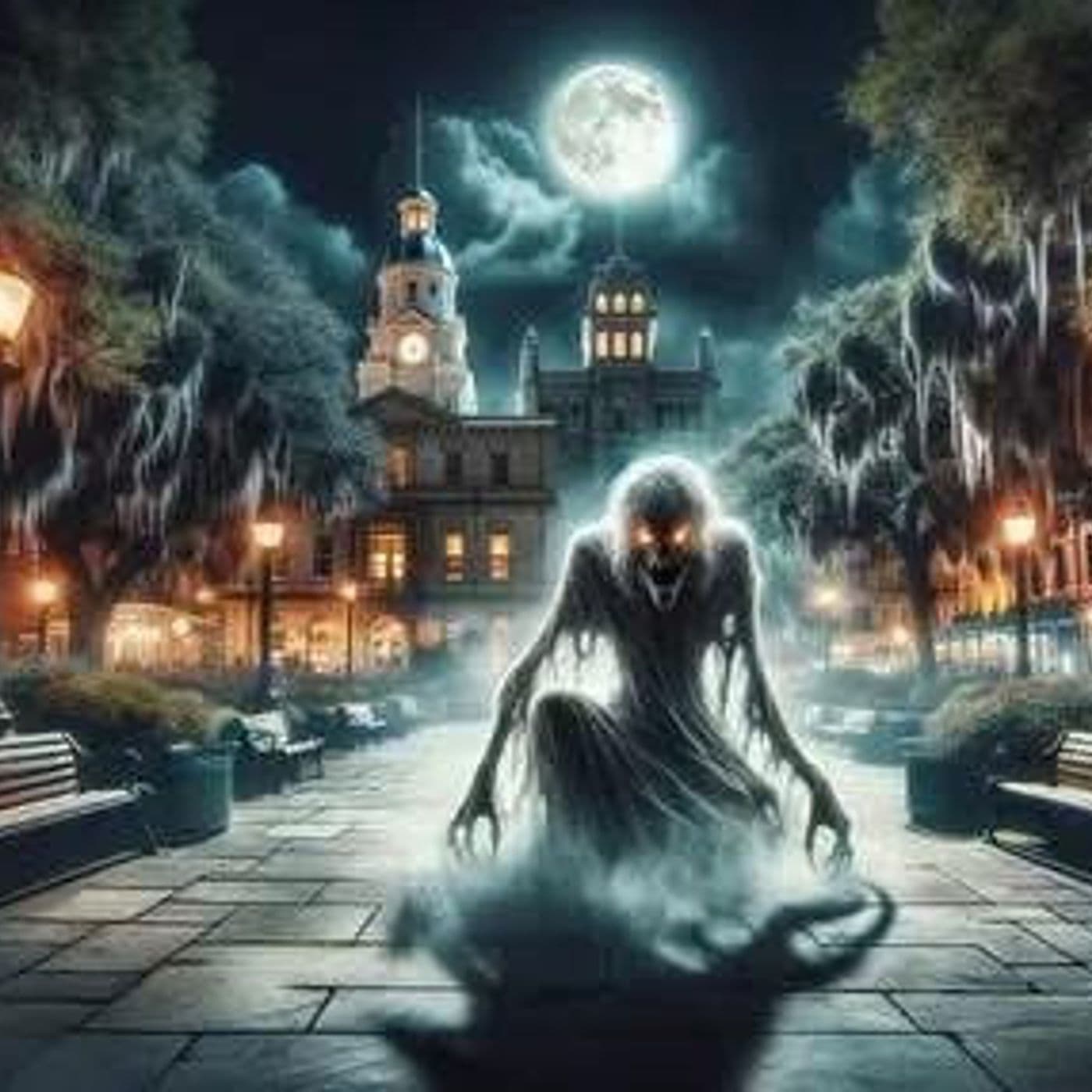 Middle Aged Mini #250 - Haunted Forsyth Park - Middle Aged And Creeped Out podcast cover