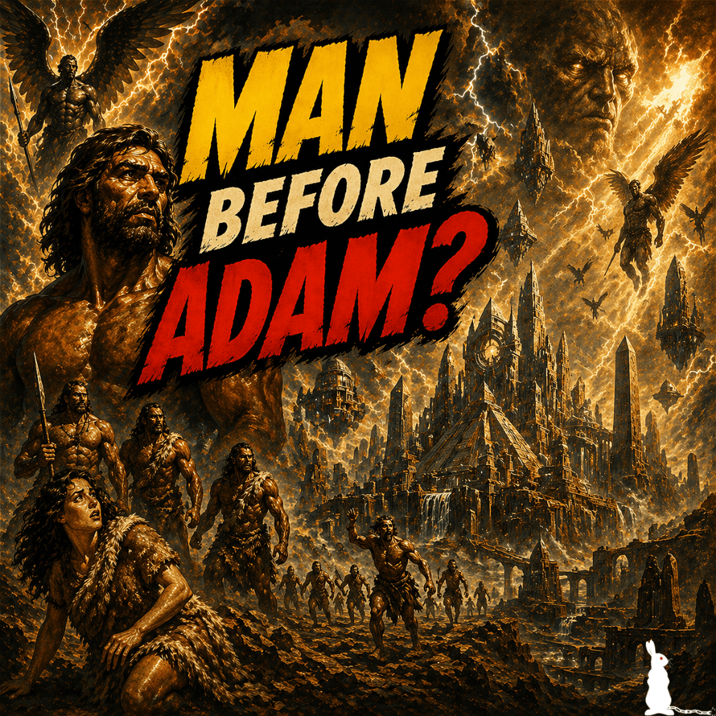 Man Before Adam: Old Earth, Pre-Adamite Civilizations & Fallen Angel Creations - Free The Rabbits cover
