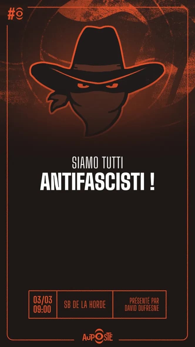 « L’antifascisme est devenu une lutte à défendre » - S11E30 - Mardi 03 Mars 2026 - Au Poste cover