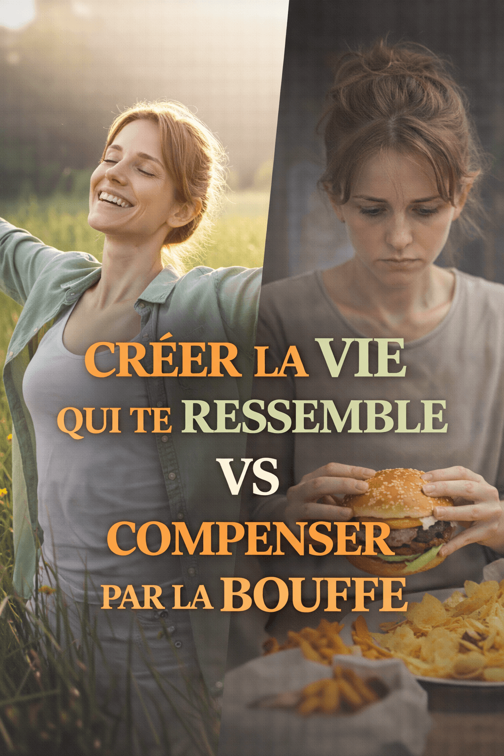 Créer la vie qui te ressemble versus compenser par la bouffe - Catherine Fetz cover