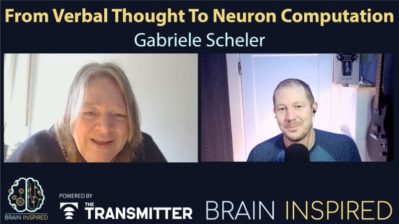 BI 208 Gabriele Scheler: From Verbal Thought to Neuron Computation - Brain Inspired cover