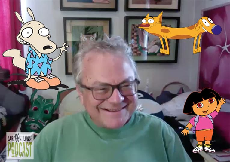 “DORA the EXPLORER” Animation director          George Chialtas.                   The Podcast. Part 2 - Cartoon Lunch cover