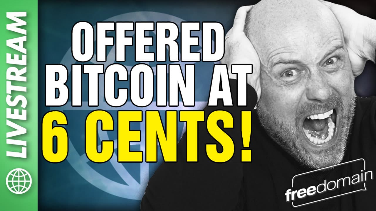 6311 Offered Bitcoin at 6 CENTS! X Space - Freedomain with Stefan Molyneux cover