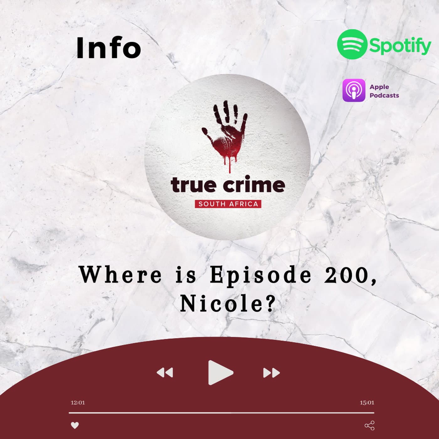 Where is Episode 200, Nicole? - True Crime South Africa cover