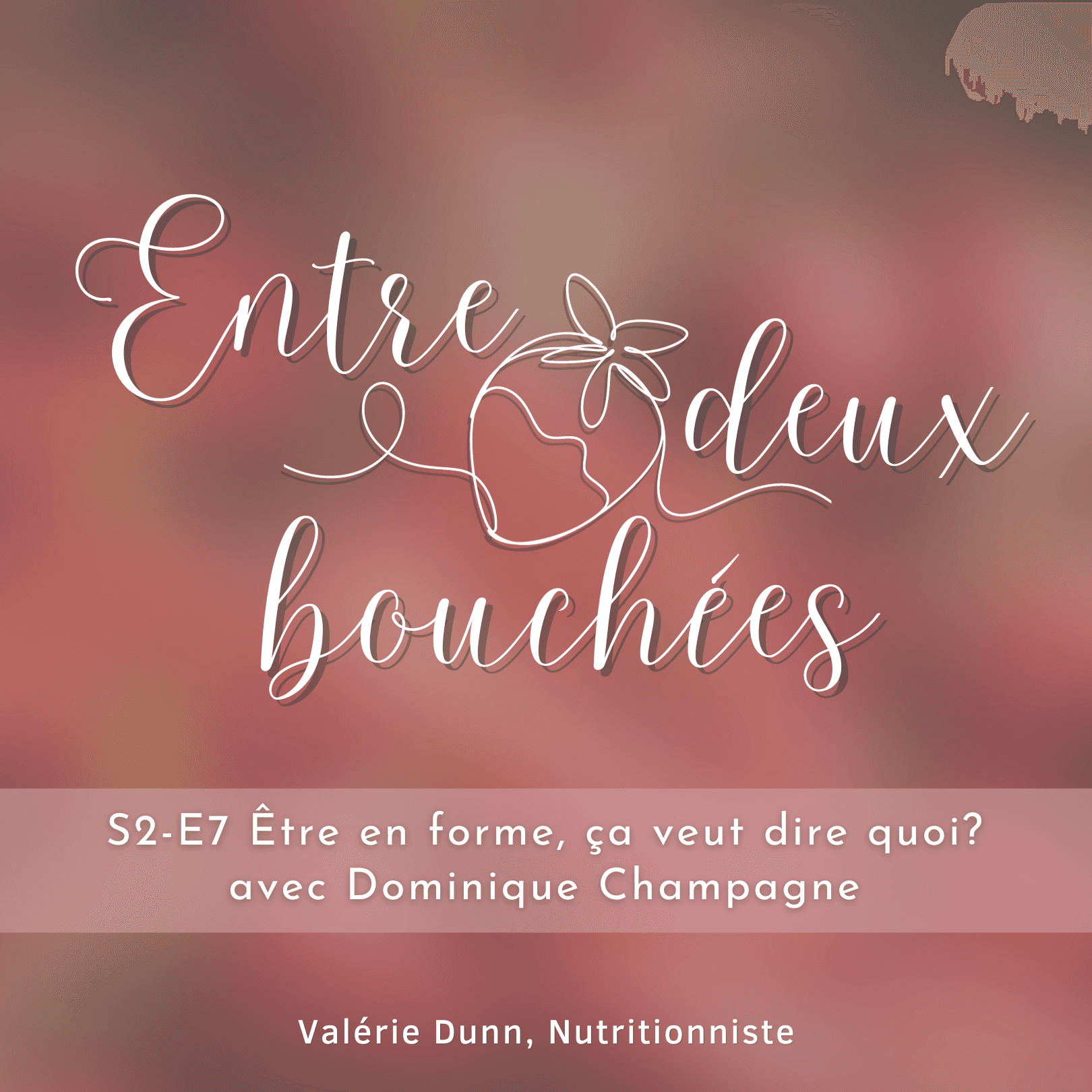 S2-E7 Être en forme, ça veut dire quoi? - avec Dominique Champagne - Entre deux bouchées cover