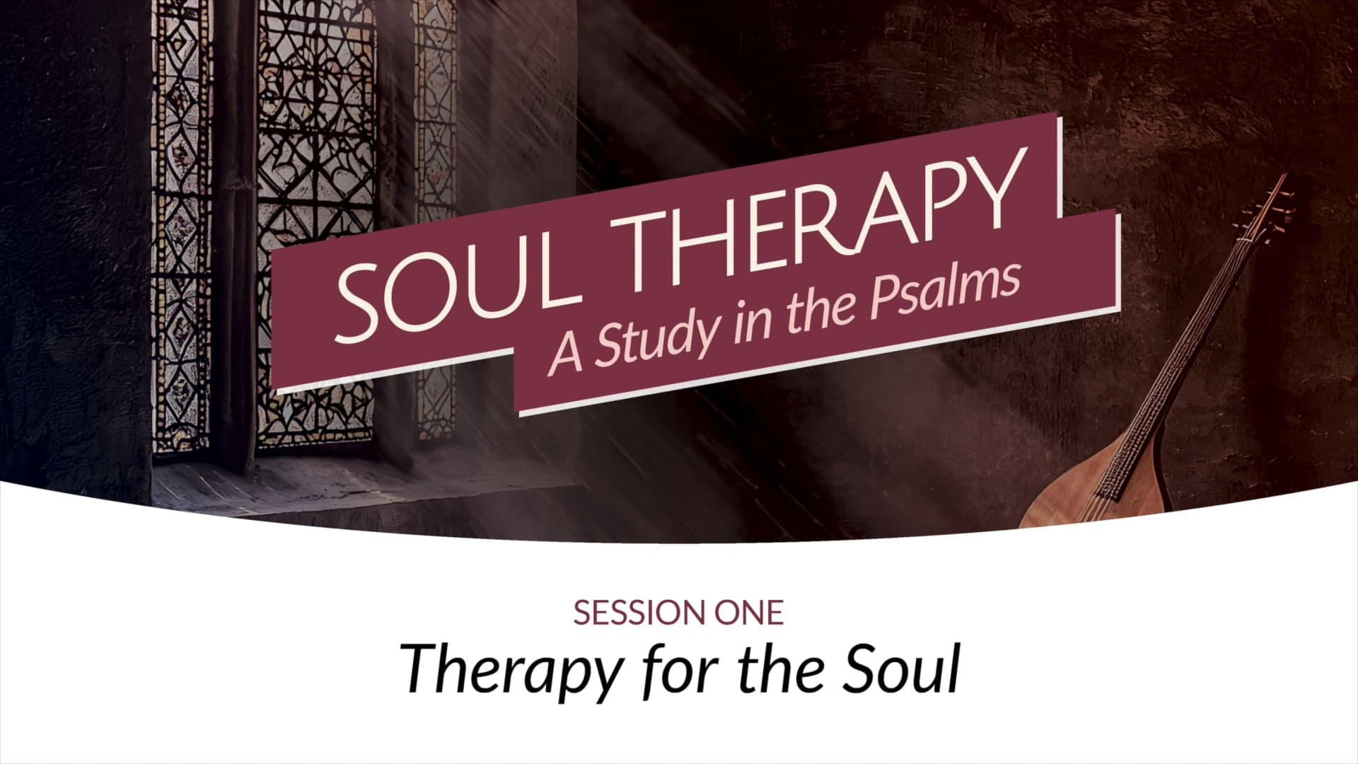 1 – Therapy for the Soul - Christ Church Studies cover