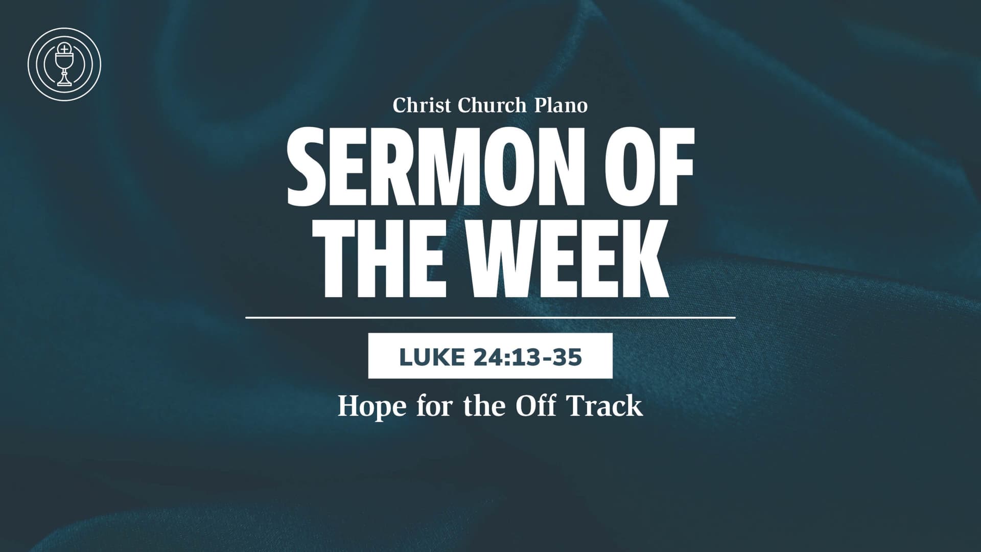 Hope for the Off Track - Christ Church Sermons cover